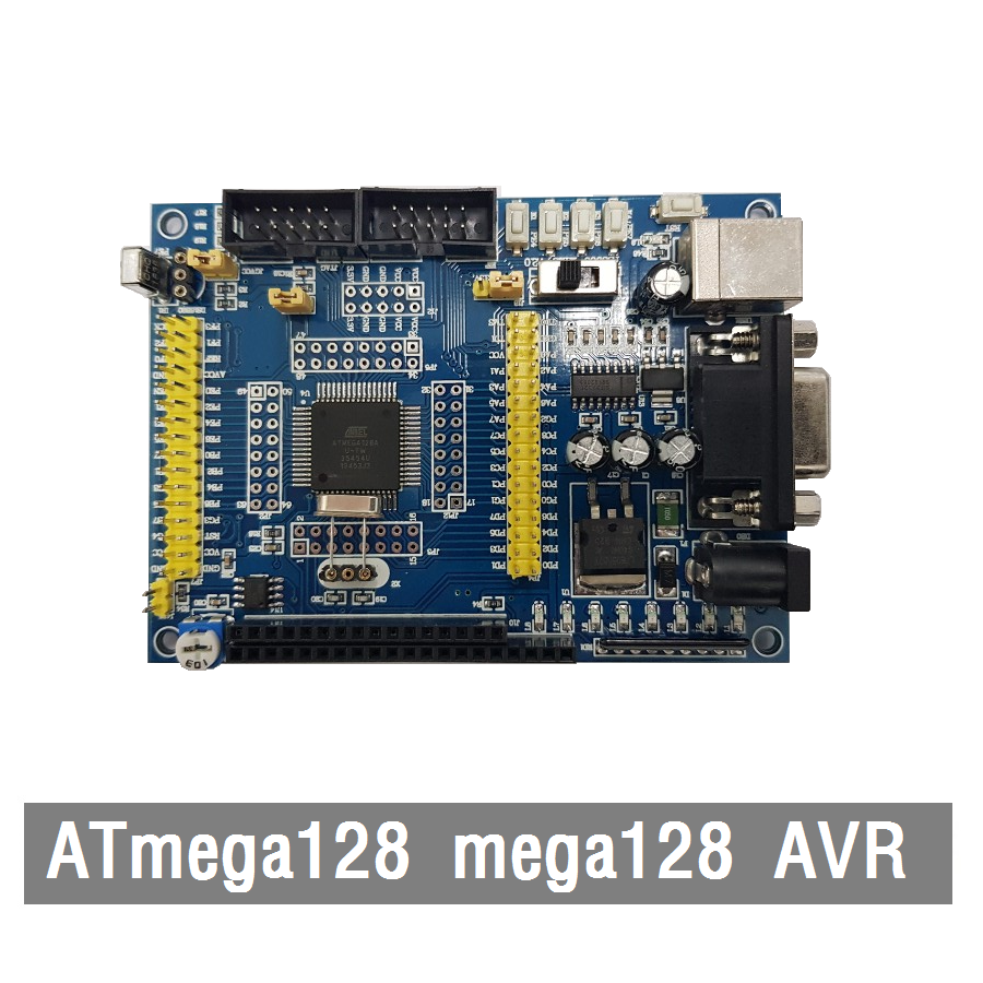Microcontroller Learning Kit AVR ATmega64 ATmega128 AVR Minimum Core ISP JTAG Development Board ATmega128 Core Board